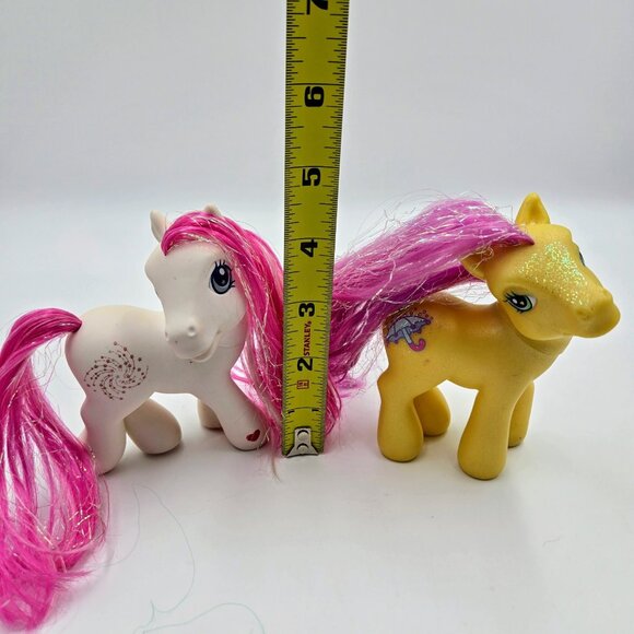 My Little Pony Star Swirl And Merryweather MLP G3 White Yellow Pink Sparkle 2002 - Picture 3 of 16